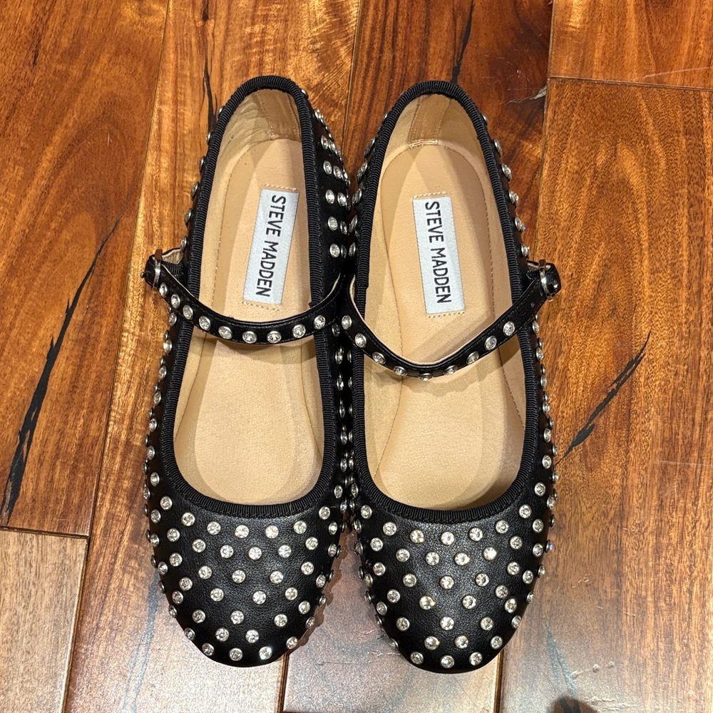 Steve Madden Vinetta Rhinestone Mary Jane Flats - Picture 6 of 6